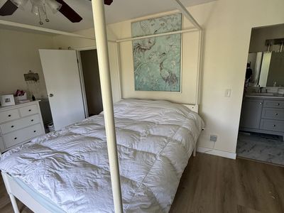Queen Wood Canopy Bed Frame