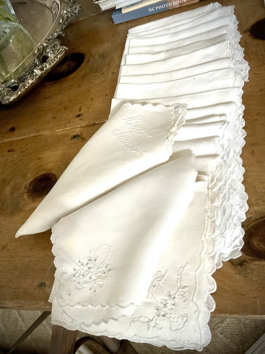 Vintage embroidered Napkins
