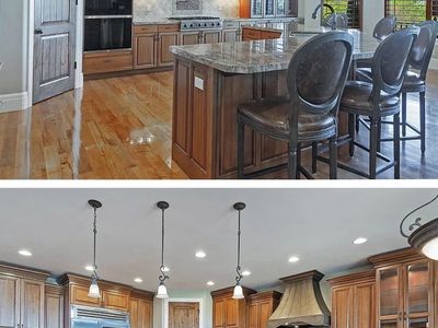 Beautiful custom Kitchen Cabinetry Set - Complete Wood Kitchen Cabinets, Island and granite countertops.