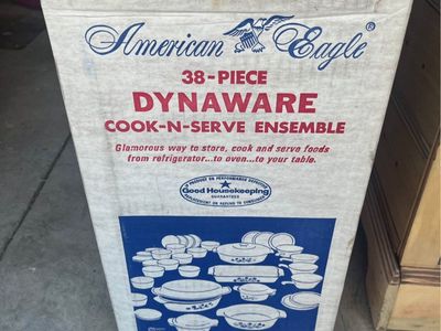 Vintage American Eagle Dynaware 38-Piece Cook-N-Serve Ensemble Set
