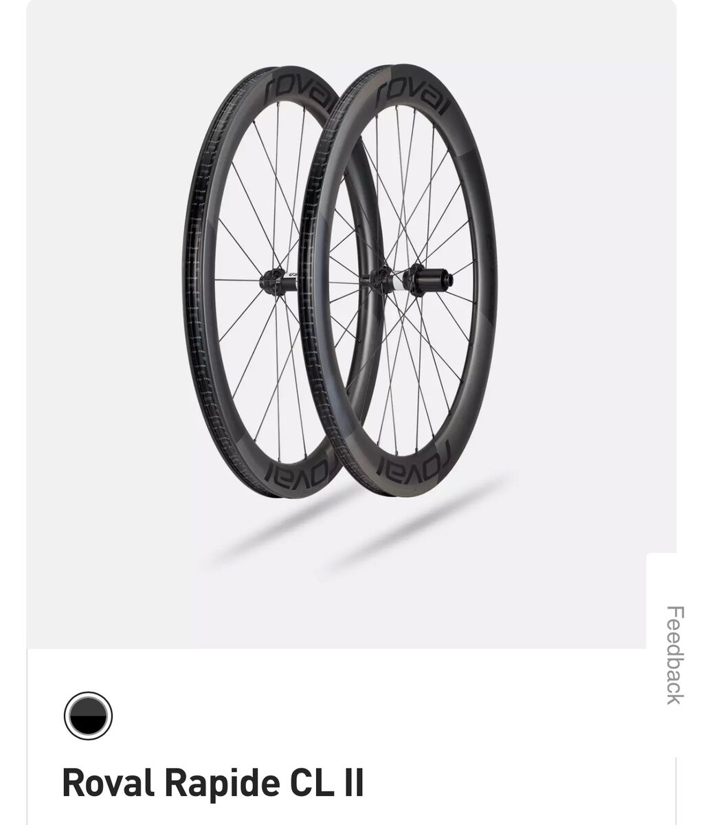 Roval Rapide CL II carbon bicycle wheels