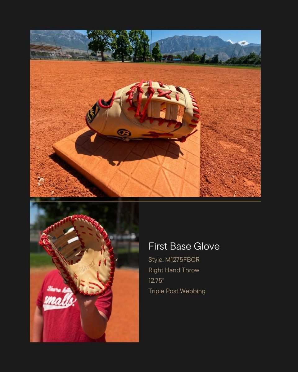 Buckler Matrix Series First Base Glove – 12.75" Triple Post (RHT)