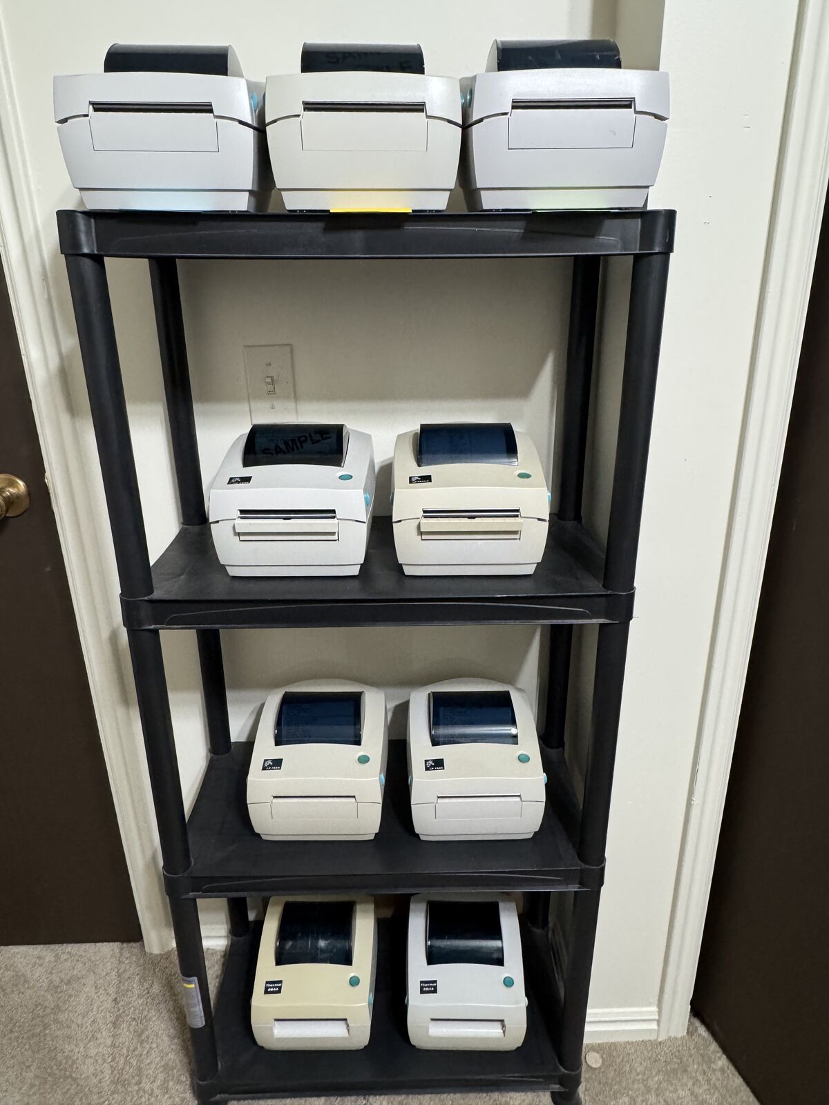 Used Zebra LP2844 Thermal Shipping Label Printer Grades A-C