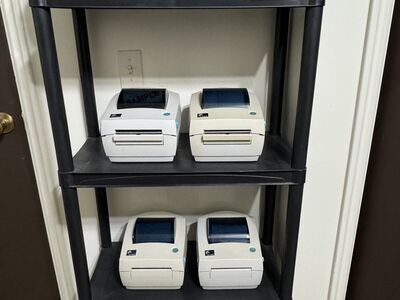 Used Zebra LP2844 Thermal Shipping Label Printer Grades A-C