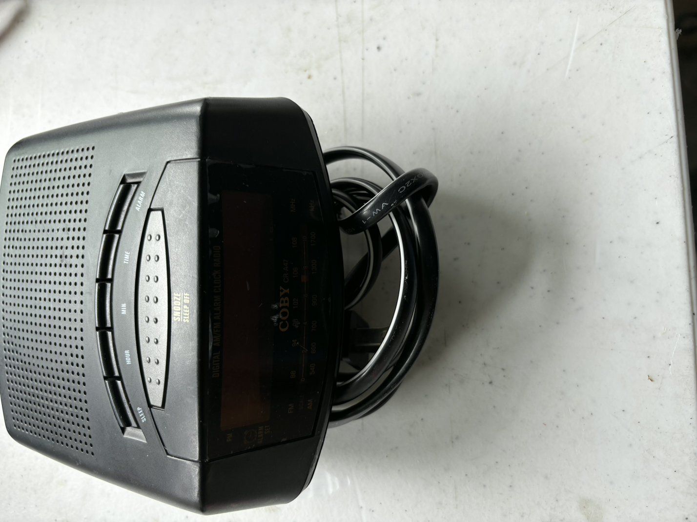 Coby CR-A47 Digital AM/FM Alarm Clock Radio - Black