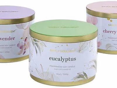 3 piece fragranced candle set