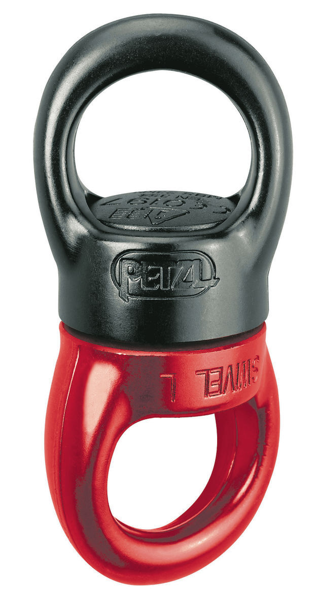 petzl p58 L ball bearing swivel L 36 kn 8093 lbs load for up to 2 person loads