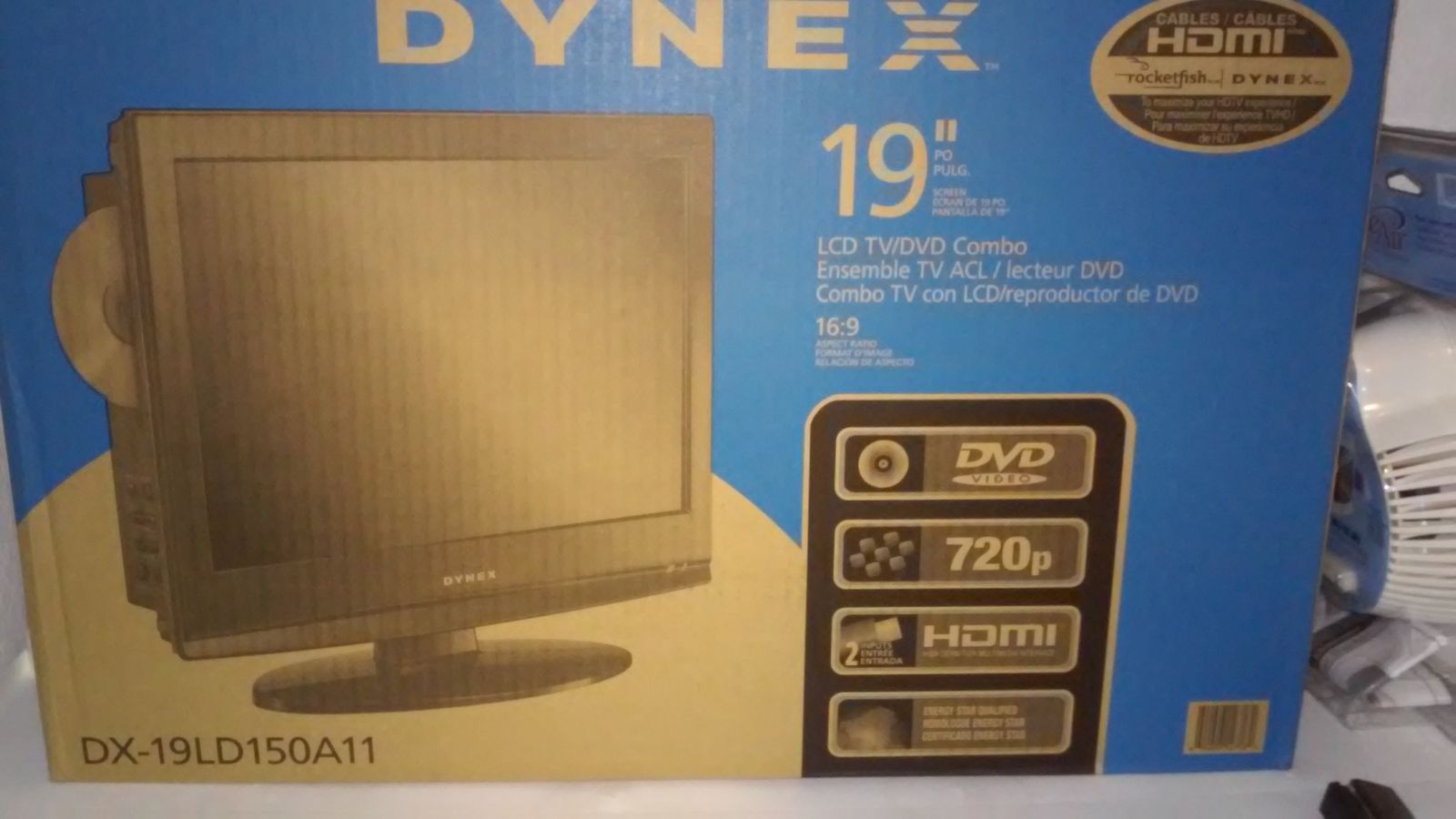 Dynex DX-19LD150A11 19 Inch 720p LCD TV/DVD Combo