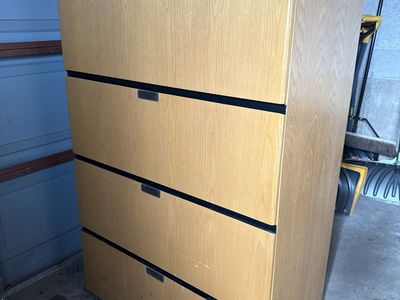 Wood filing/storage cabinet