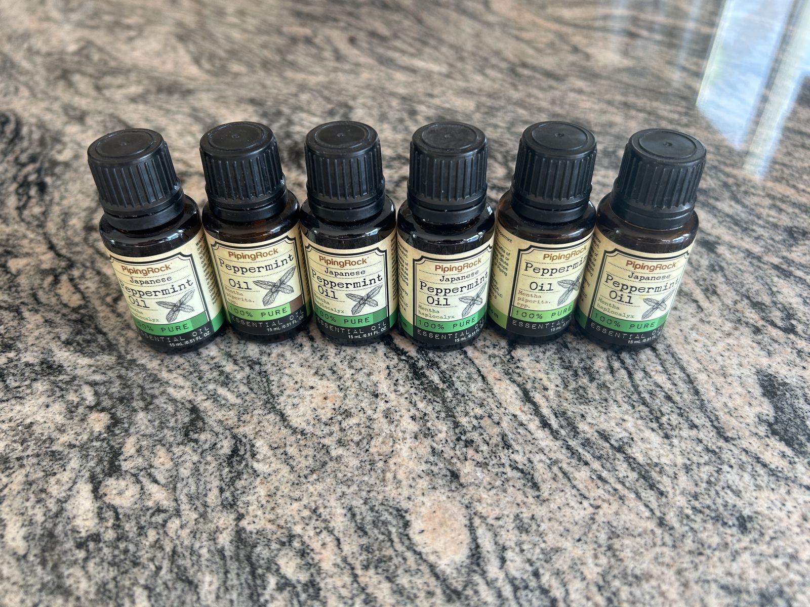 NEW: Lot 6 bottles Peppermint essential oil