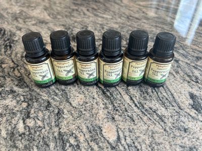 NEW: Lot 6 bottles Peppermint essential oil
