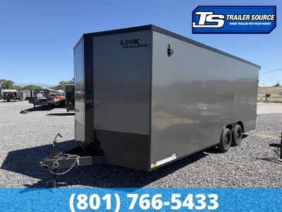 8.5x20 Look ST DLX Enclosed Cargo Trailer - 7'0" Interior - 7K GVWR - .080 PolyCor, Black Out Package, Rear Spoiler w/ Load
