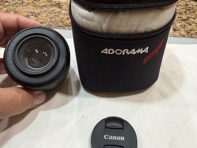Canon RF 50mm F1.8 STM Lens with Adorama Slinger Case - Excellent Condition Prime Lens