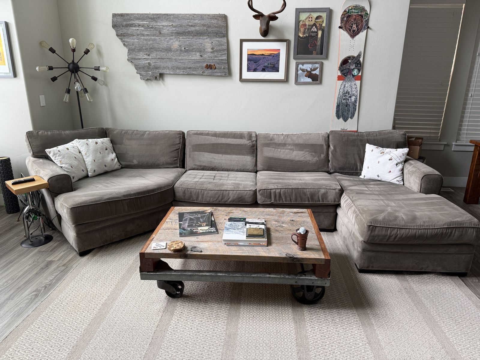 Big gray couch