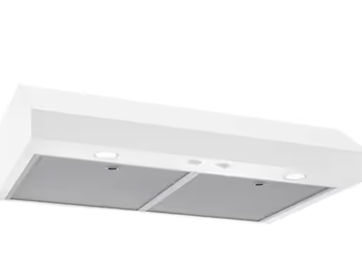 New in Box 30 Inch 350 Max Blower Under-Cabinet Range Hood, White,