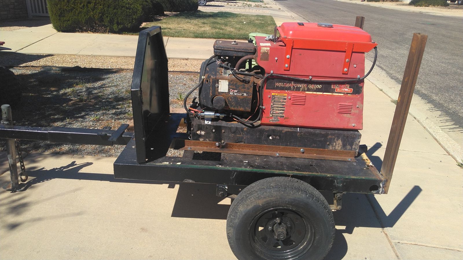 Lincoln welder/generator Ac-Dc and trailer