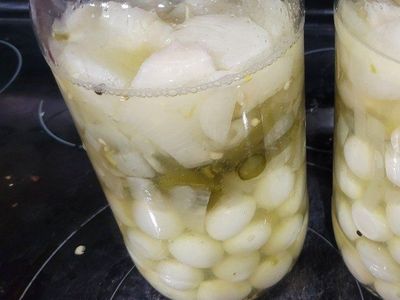 Pickled quail eggs
