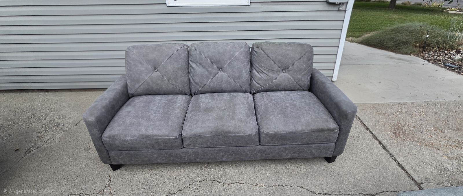 Couch loveseat set and ottoman