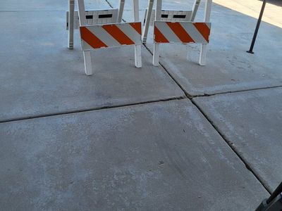 Set of 2** Reflective Traffic Barriers