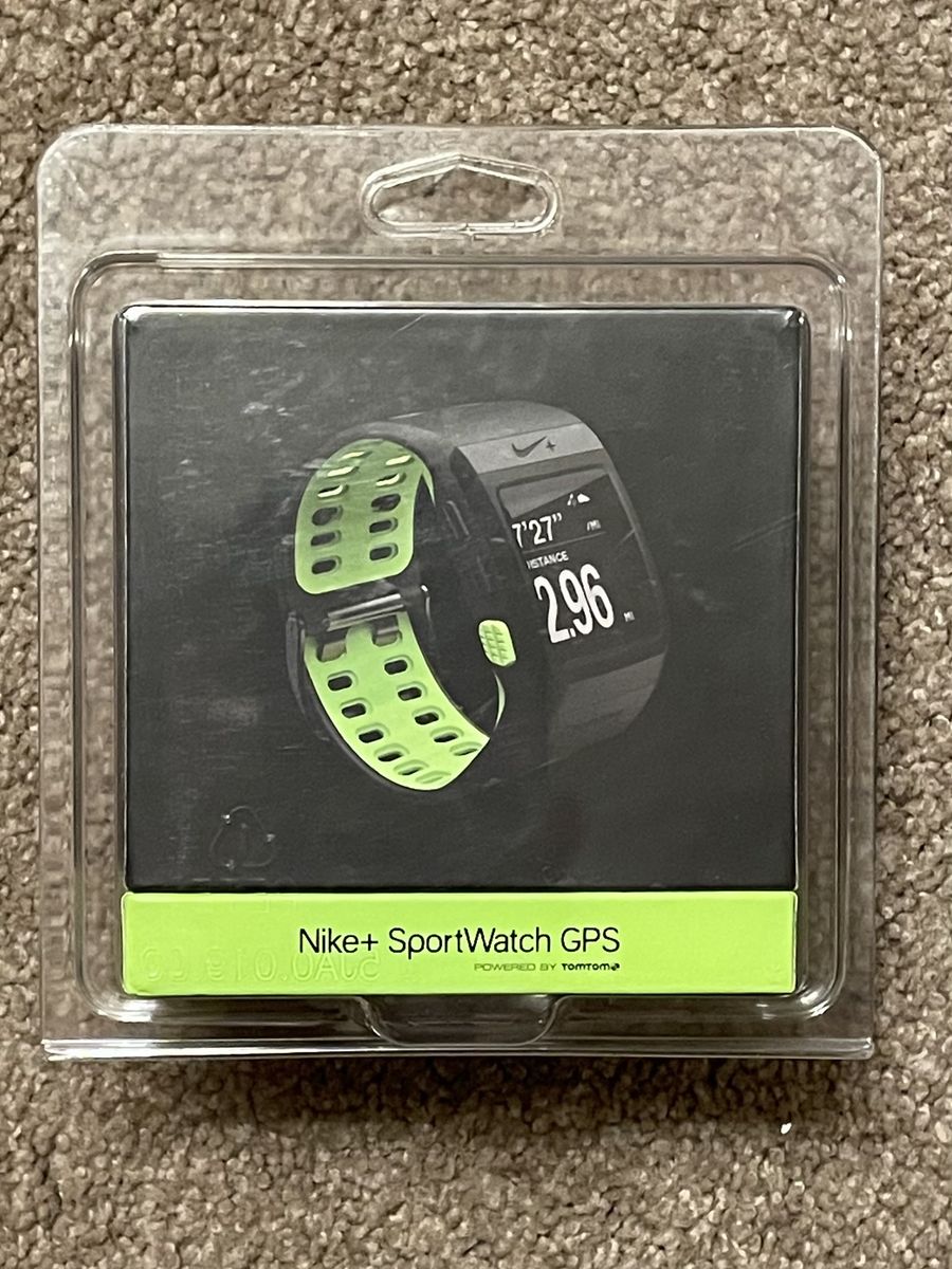 Brand New Nike+ SportWatch GPS Powered by TomTom – Black/Volt – Sealed