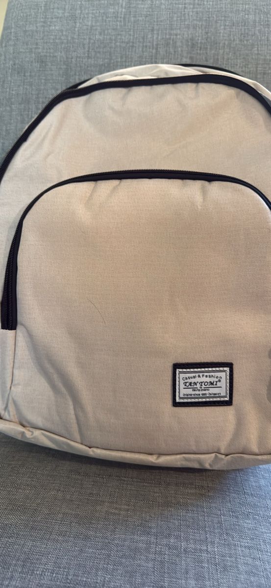 Tantomi Casual & Fashion Backpack Tan/Beige with Padded Straps - Good Condition