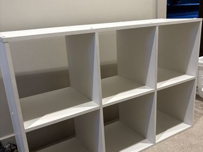 Free bookcase/ cubbies shelf