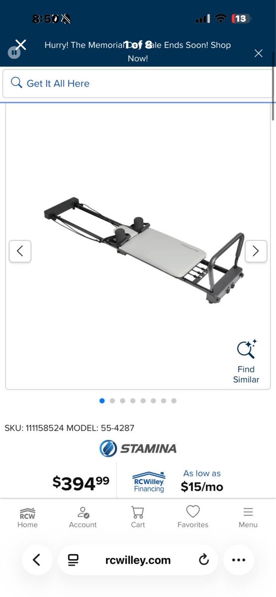 AeroPilates Pilates Machine - Reformer 287