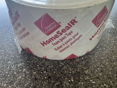 Owens Corning HomeSealR 3” Foam Joint Tape - New, Sealed Roll for Insulating Foam