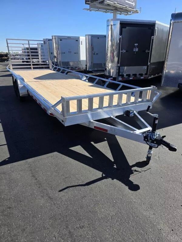 2025 Baughman Products 7X24 ASR with ATV Ramps Aluminum Utility Trailer