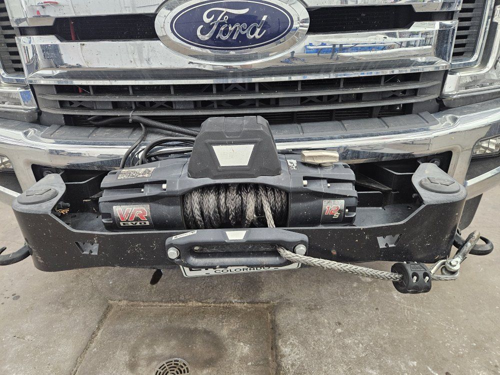 Warn VR EVO 12-S Electric Winch with Synthetic Rope and Mount Plate