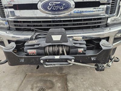 Warn VR EVO 12-S Electric Winch with Synthetic Rope and Mount Plate