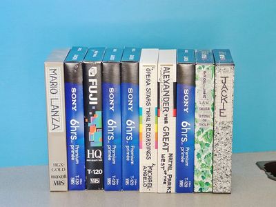 Lightly Used VHS Video Tapes, Unerased, Lots of 10