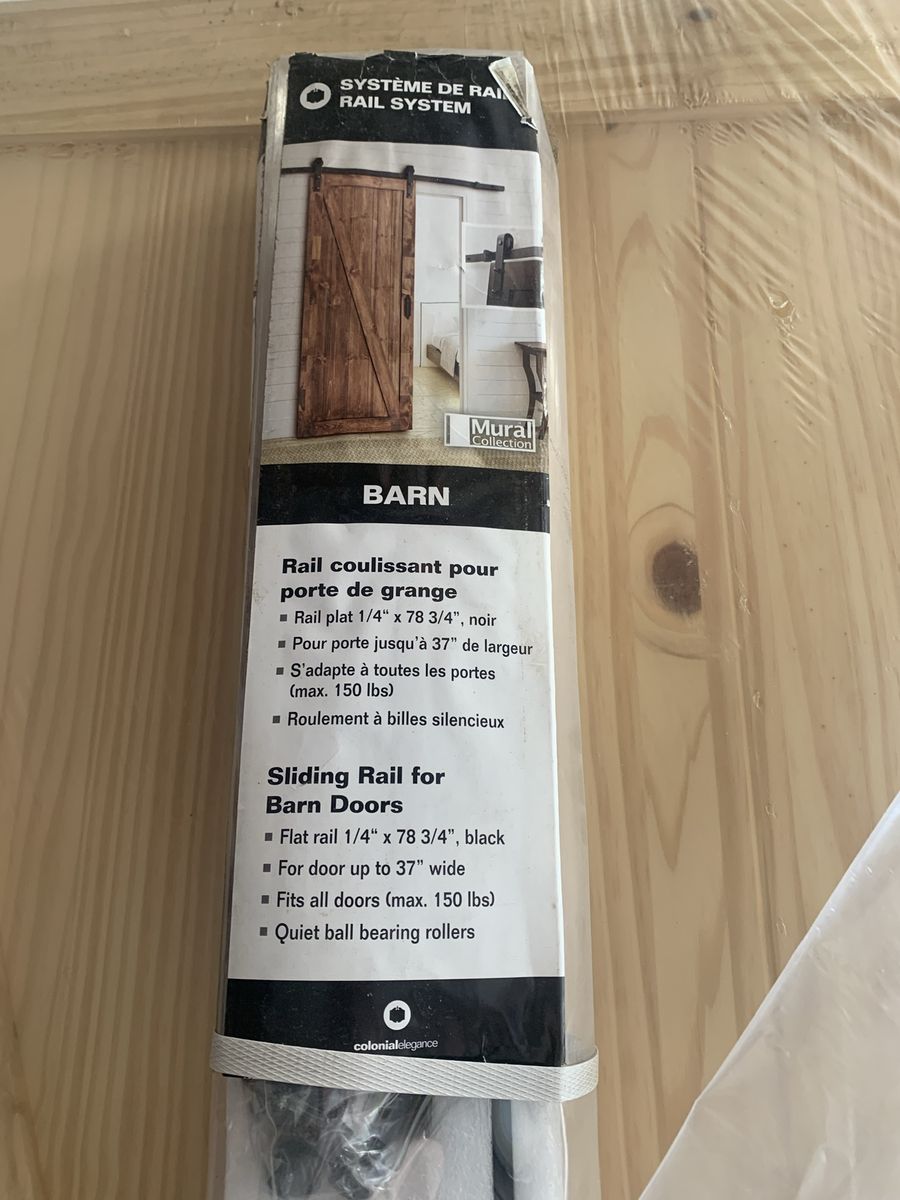Barn Doors + Sliding Rail Hardware – $350