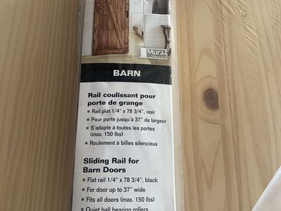 Barn Doors + Sliding Rail Hardware – $350