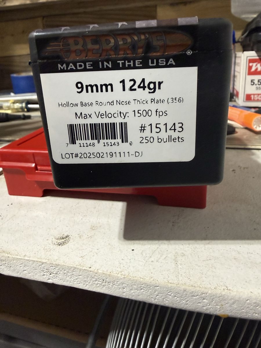 Berry’s 9mm 124gr projectiles