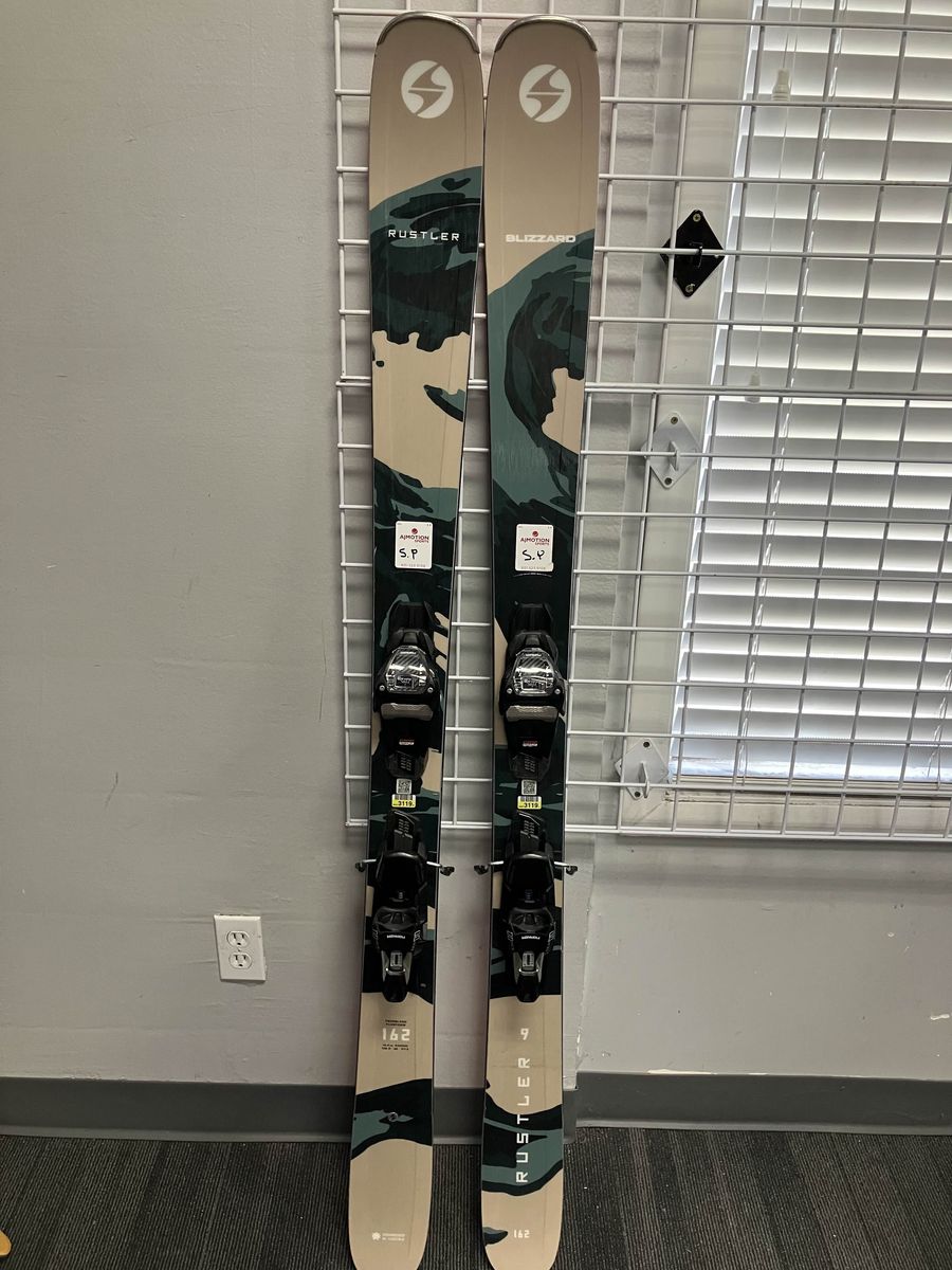 Used Blizzard Rustler 9 162cm Skis w/ Marker TCX 11 GW Bindings