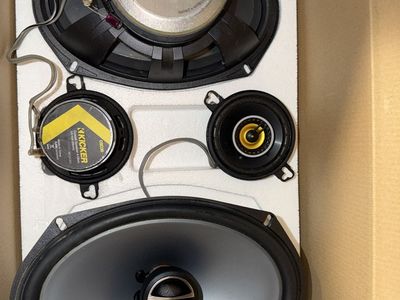 Alpine 6x9 and Kicker 3.5 car speakers