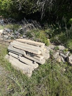 Assorted Concrete Mower Curbing Sections