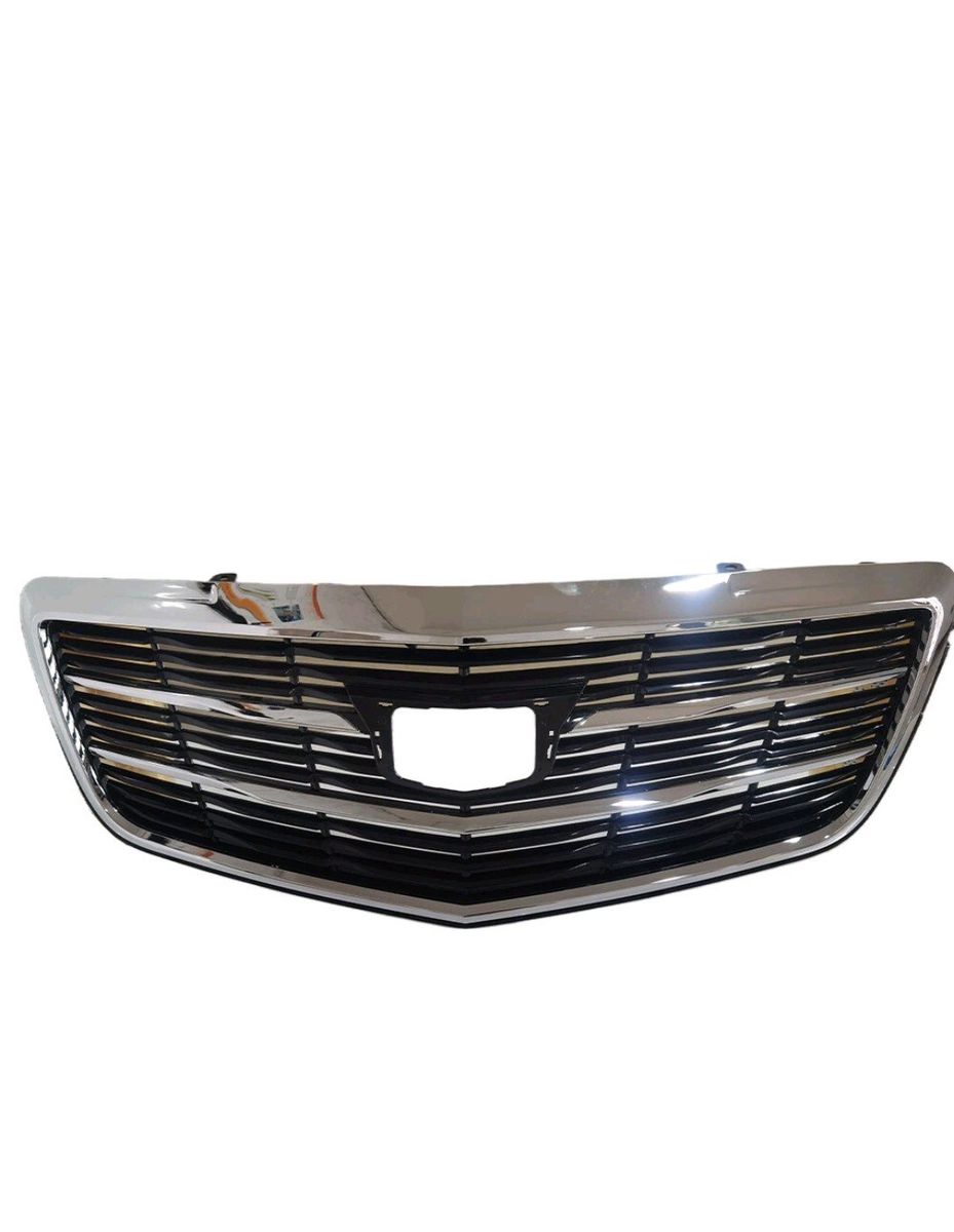 Front Grille Upper Bumper Grill Chrome For Cadilla