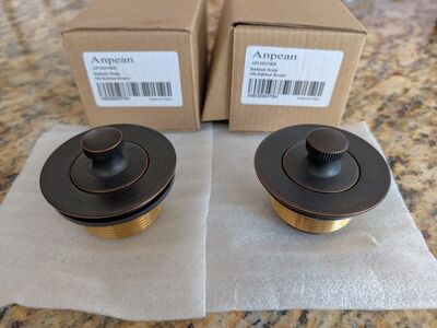 2New Anpean Bathtub Drain Covers Oil Rubbed Bronze
