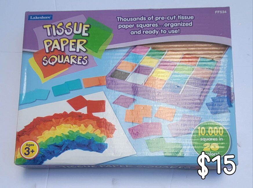 Tissue paper squares