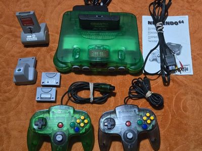 Jungle Green Nintendo n64 console with 50+ games! Trades considered!
