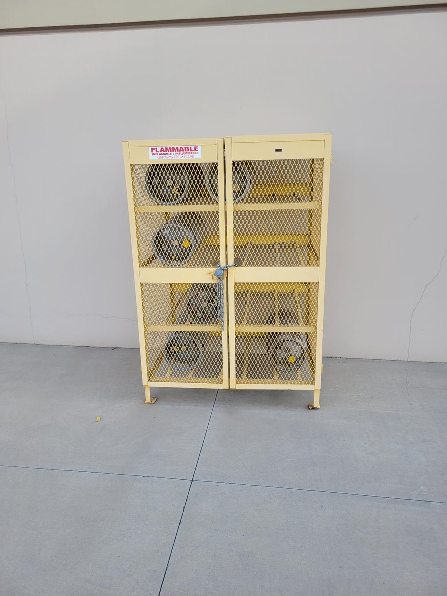 Propane storage bin