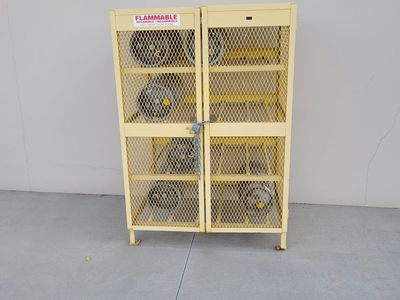 Propane storage bin