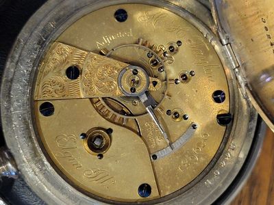 I’m selling this nice used vintage 18 size, 15 Jewel, Elgin HH TAYLOR keywind and set pocket watch