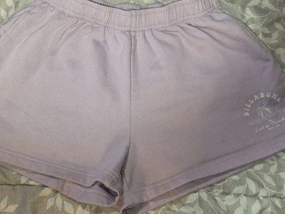 Billabong Women's Purple Poly Blend Fleece Shorts - Size Large
