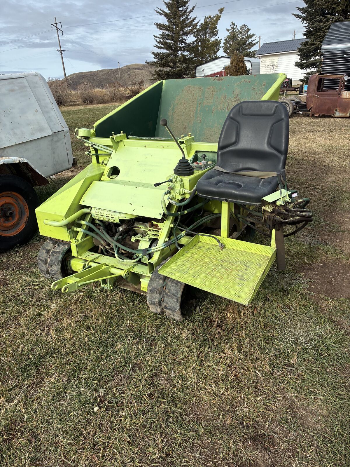 Ride on diesel mud buggy.