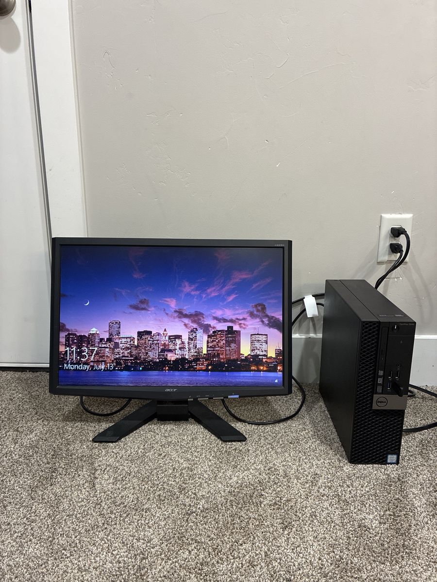 Dell OptiPlex 3040 Desktop PC with Acer Monitor & Intel Core i5 Processor