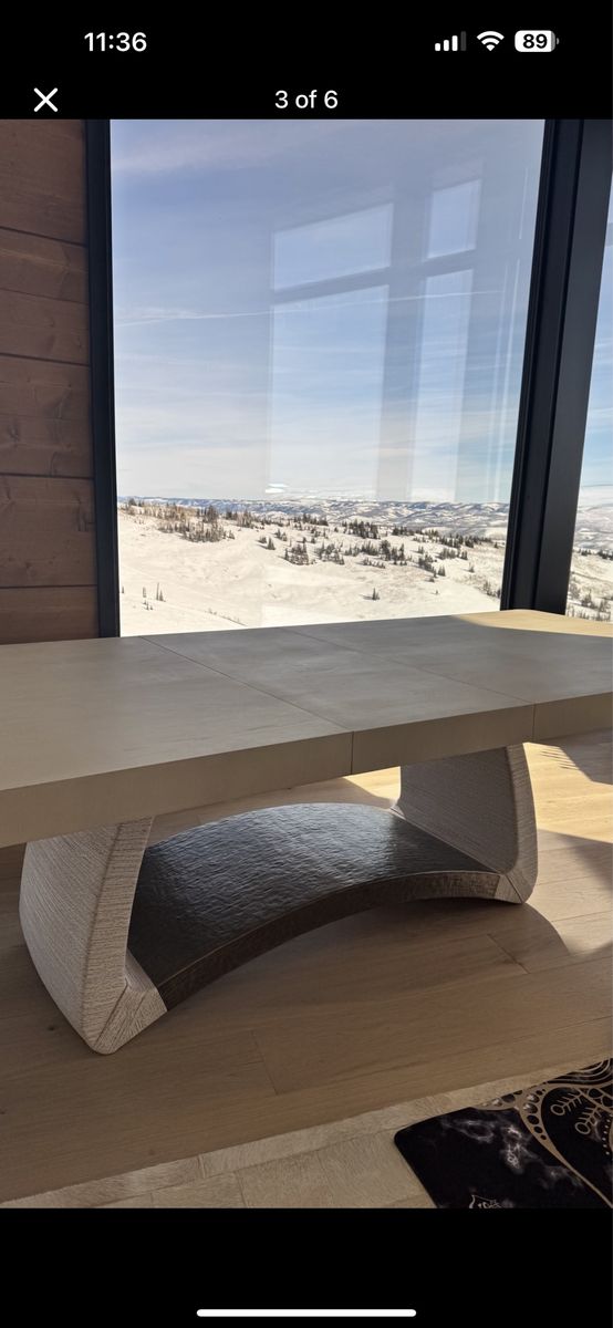 Solid Oak Jonathan Charles Dining Table (with Leaf