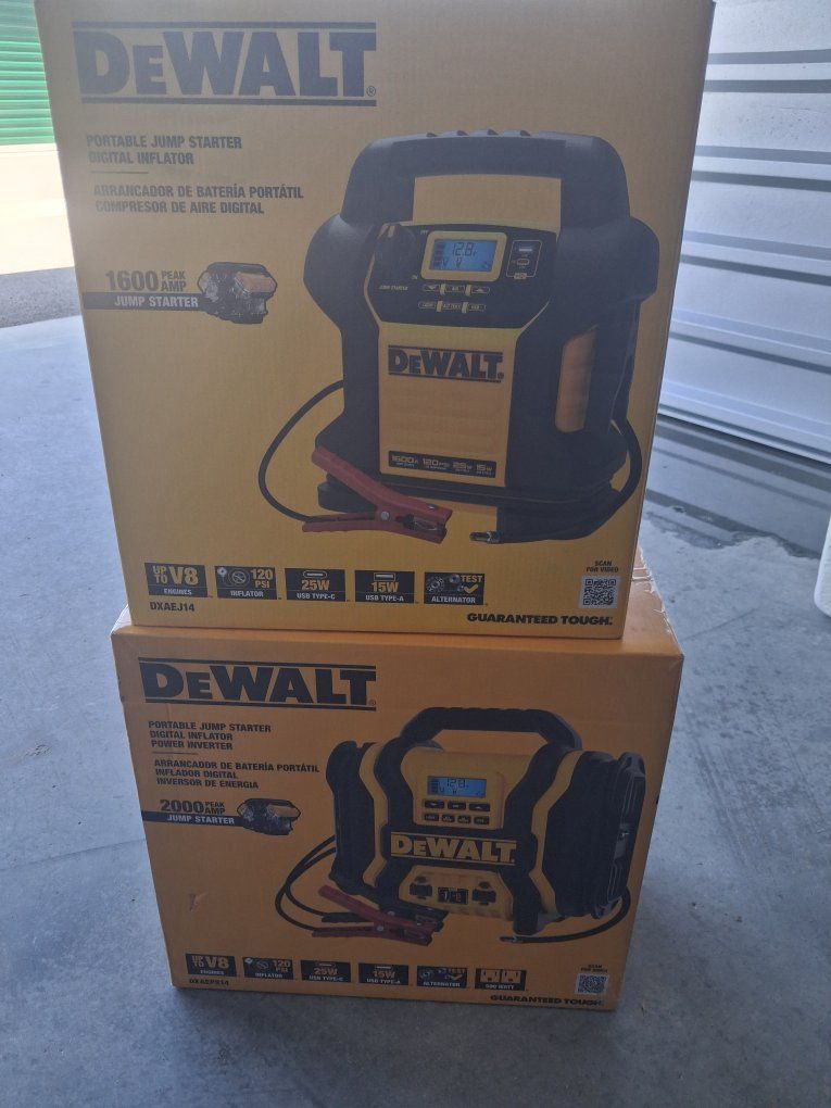 1600 & 2000-Peak Amp Portable Jump Starter